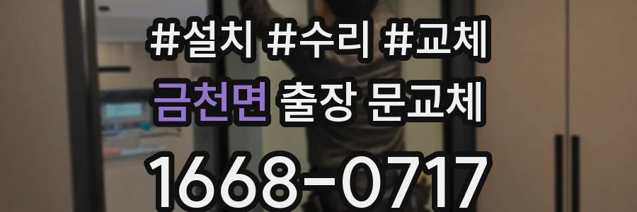 금천면 출장 문교체