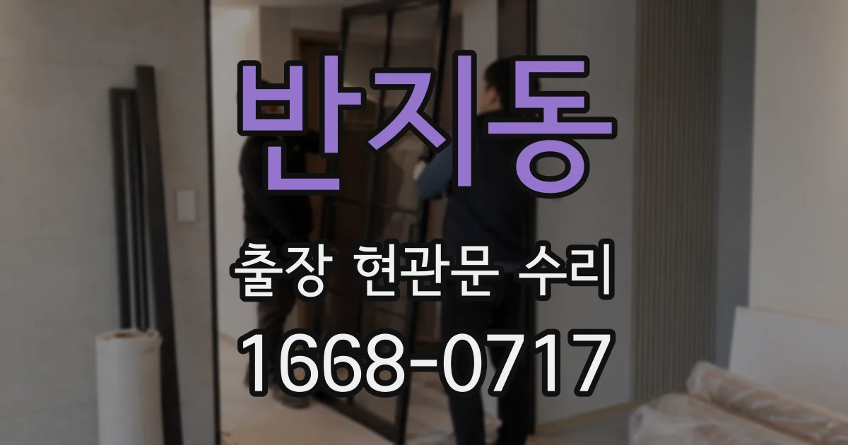 반지동 출장 현관문 수리