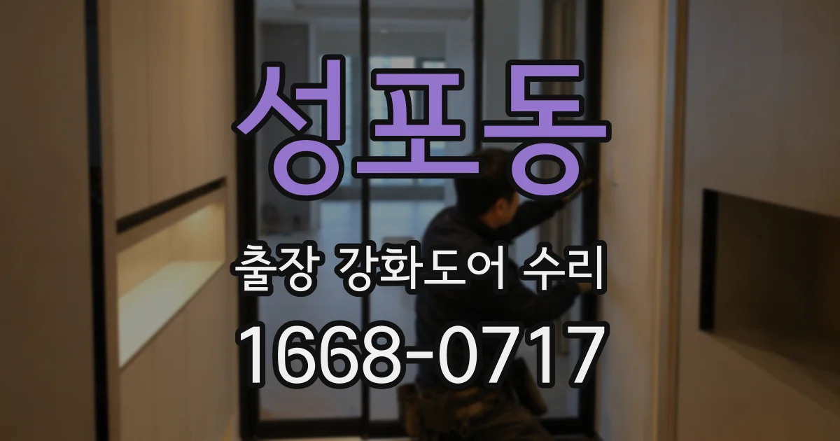 성포동 출장 강화도어 수리