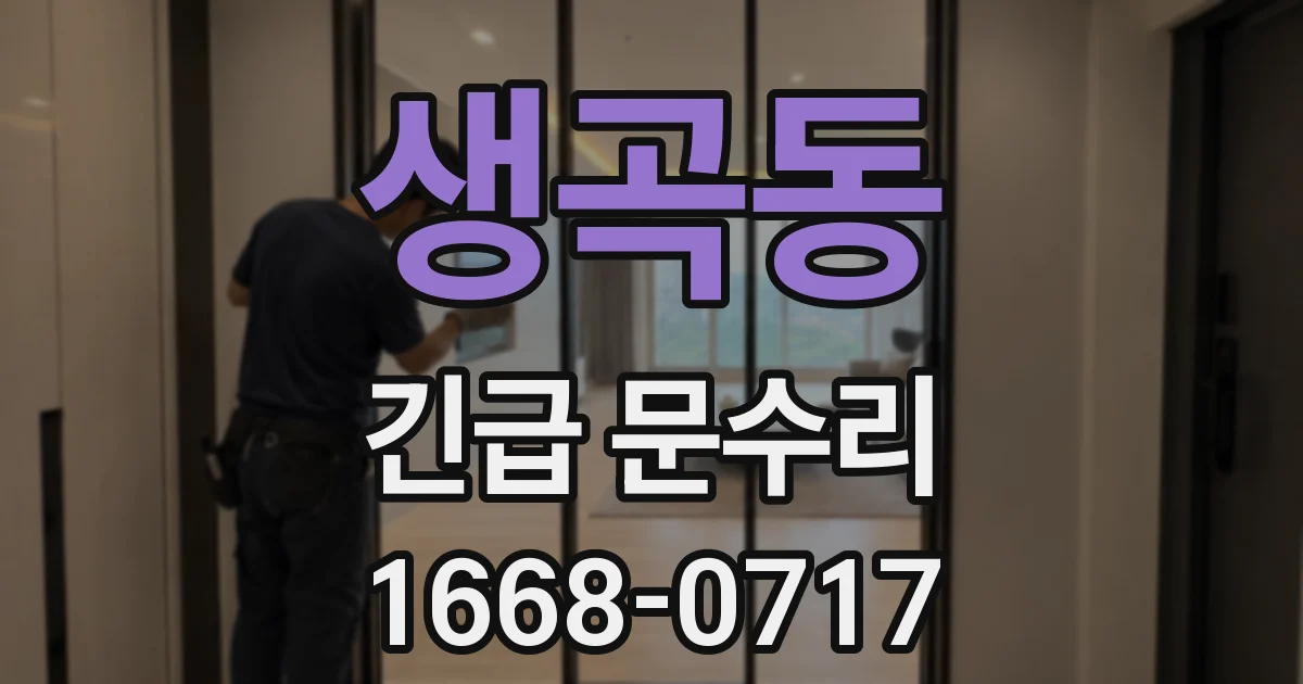 생곡동 긴급 문수리