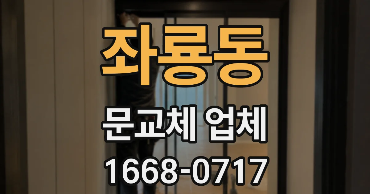 좌룡동 문교체 업체
