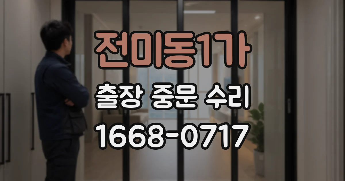 전미동1가 출장 중문 수리