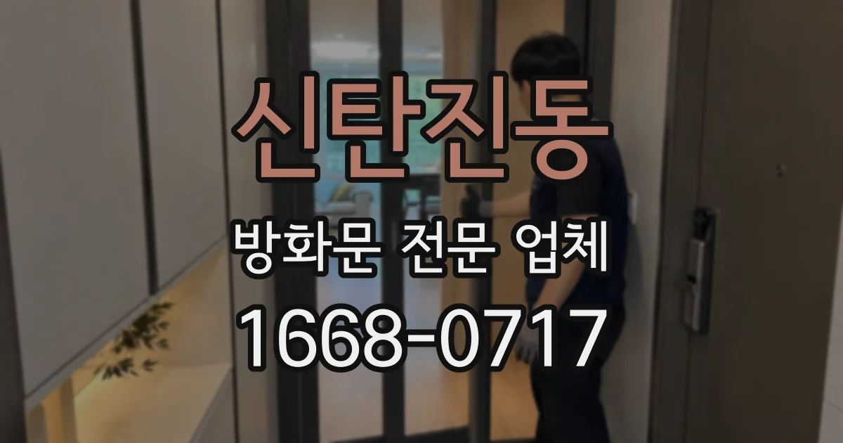 신탄진동 방화문 전문 업체