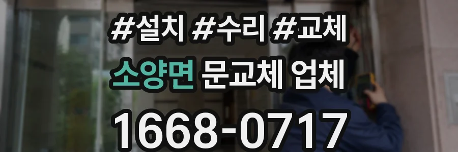 소양면 문교체 업체