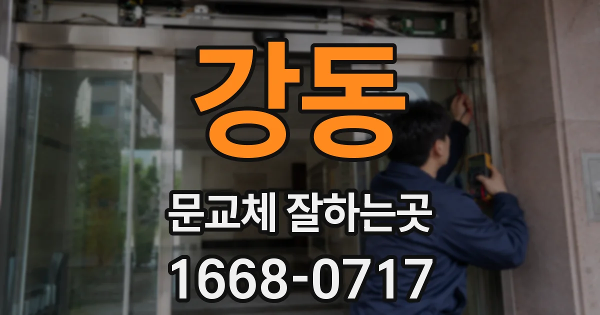 강동 문교체 잘하는곳