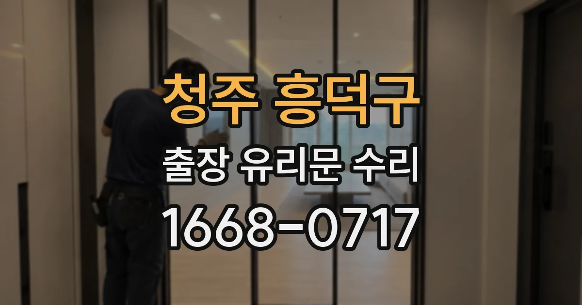 청주 흥덕구 출장 유리문 수리