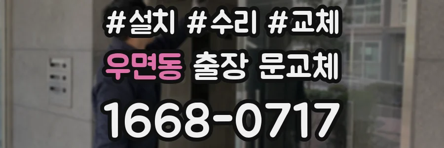 우면동 출장 문교체