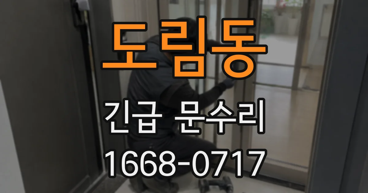 도림동 긴급 문수리