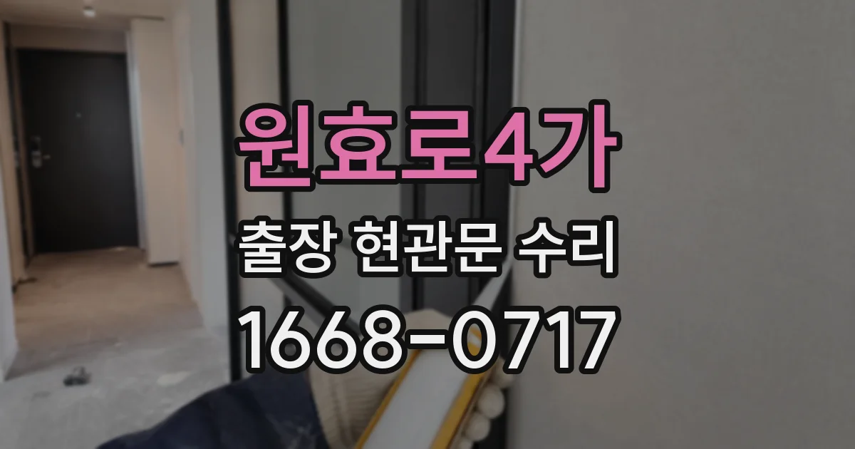 원효로4가 출장 현관문 수리