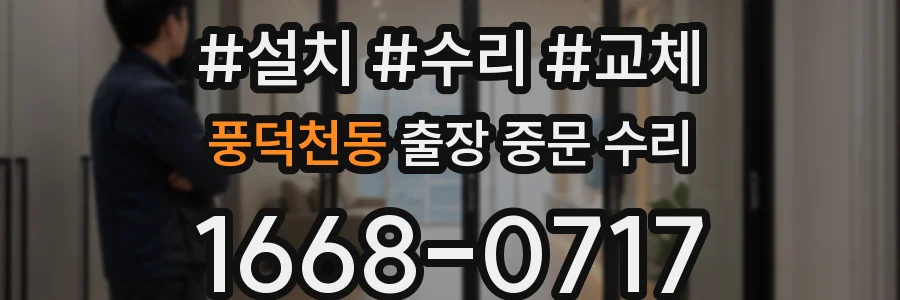 풍덕천동 출장 중문 수리