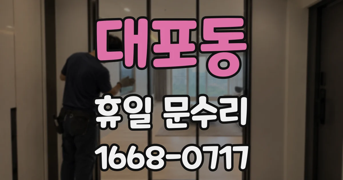 대포동 휴일 문수리