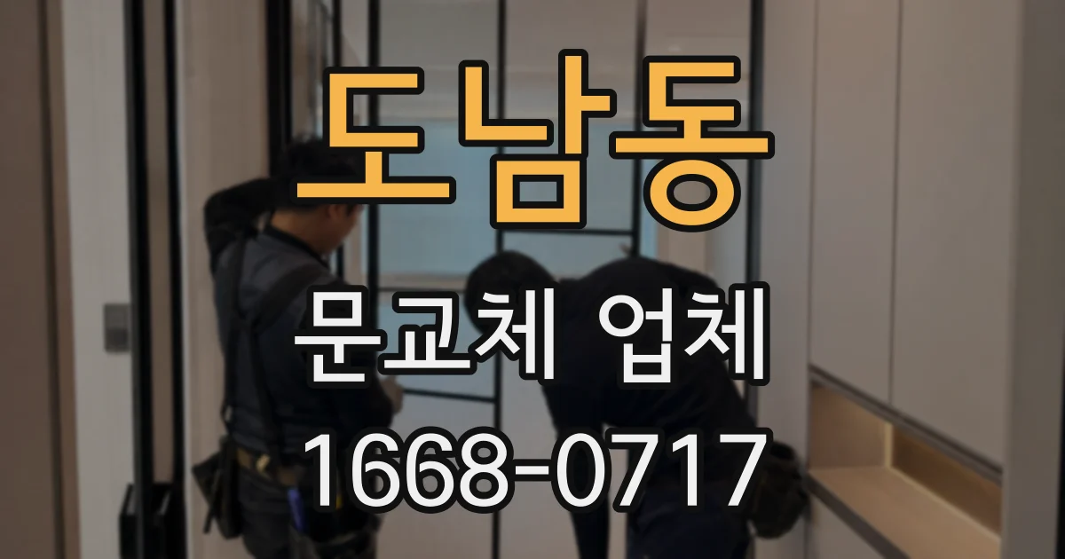 도남동 문교체 업체