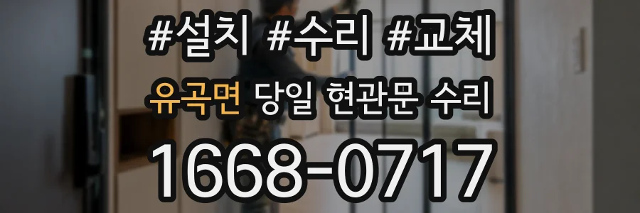 유곡면 당일 현관문 수리