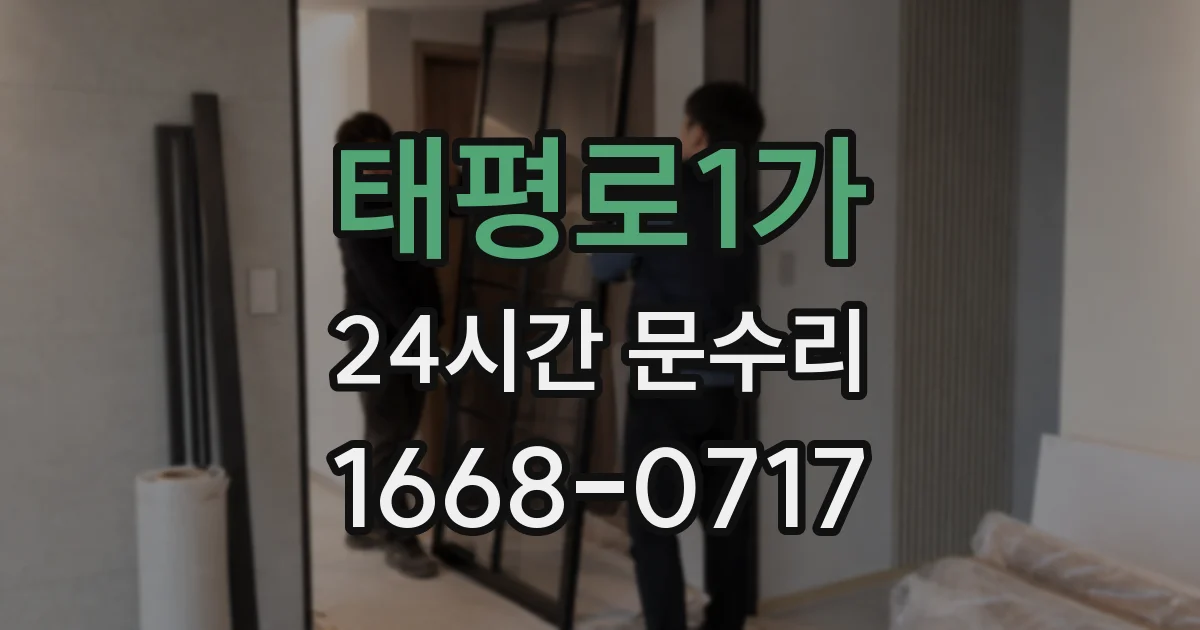 태평로1가 24시간 문수리