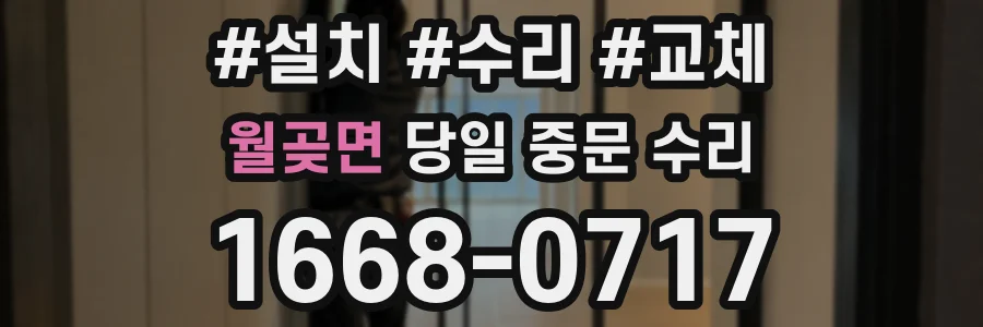 월곶면 당일 중문 수리