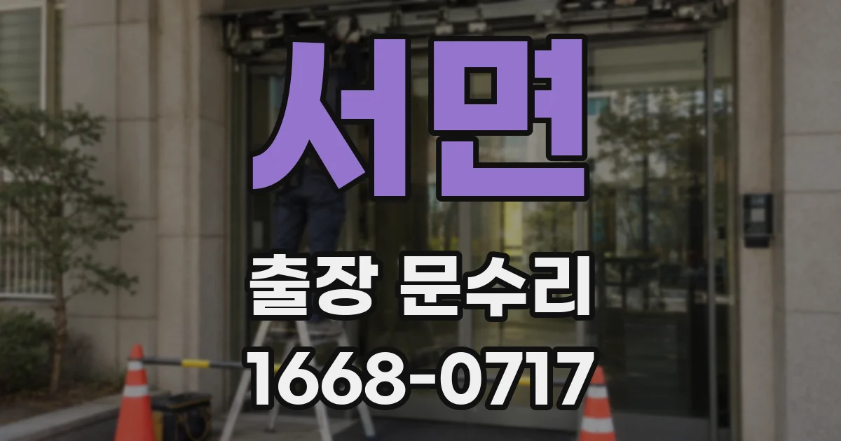 서면 출장 문수리