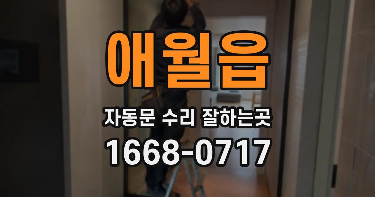 애월읍 자동문 수리 잘하는곳