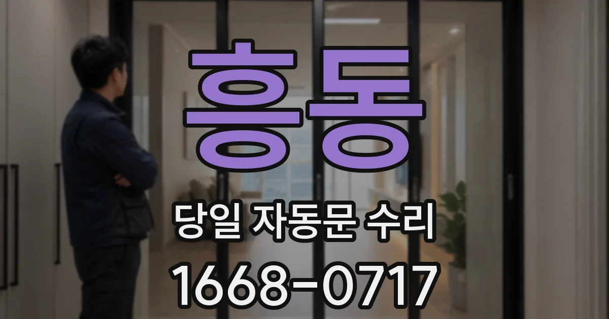 흥동 당일 자동문 수리