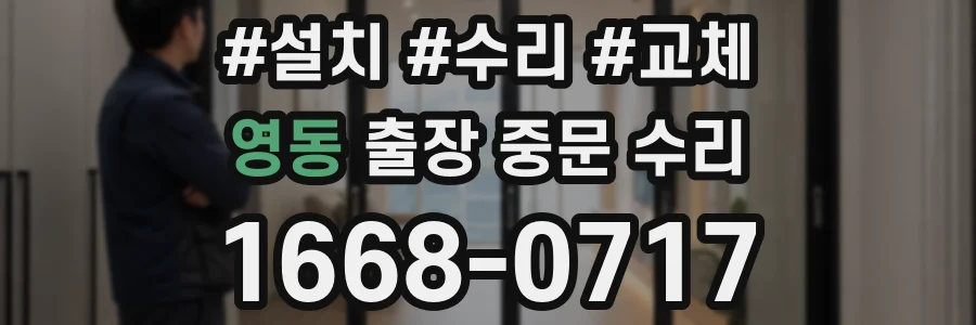 영동 출장 중문 수리