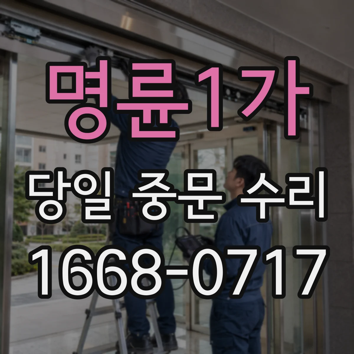 명륜1가 당일 중문 수리