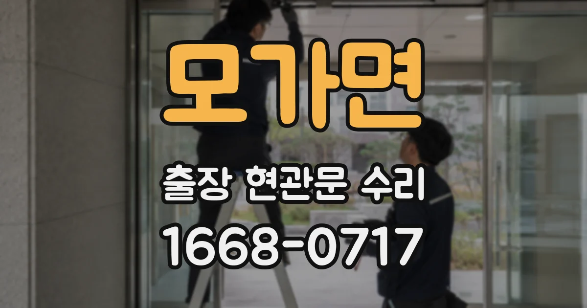 모가면 출장 현관문 수리