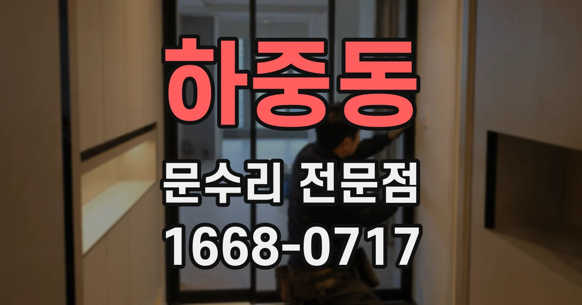 하중동 문수리 전문점
