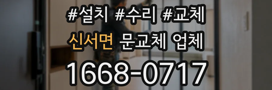 신서면 문교체 업체