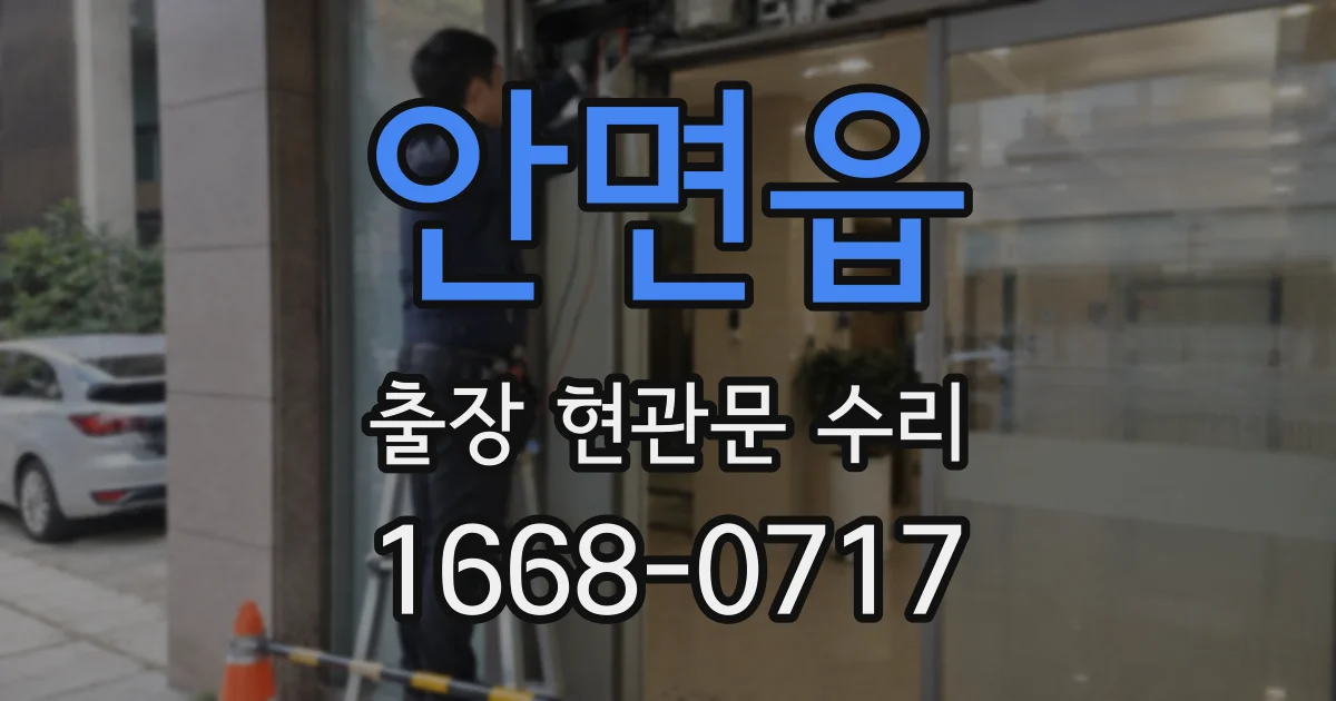 안면읍 출장 현관문 수리