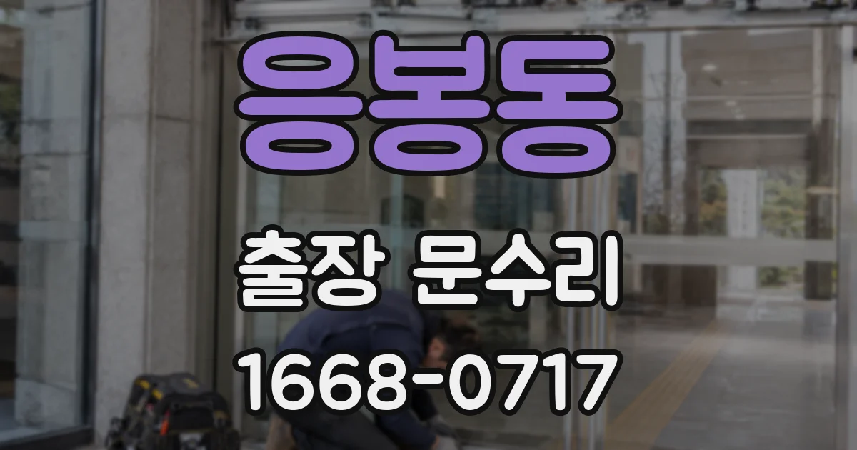 응봉동 출장 문수리