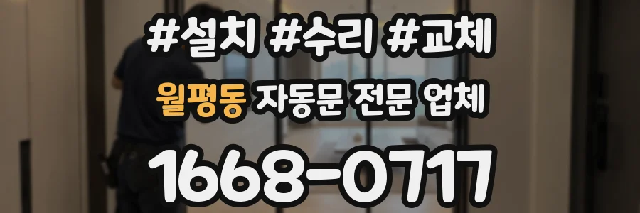 월평동 자동문 전문 업체