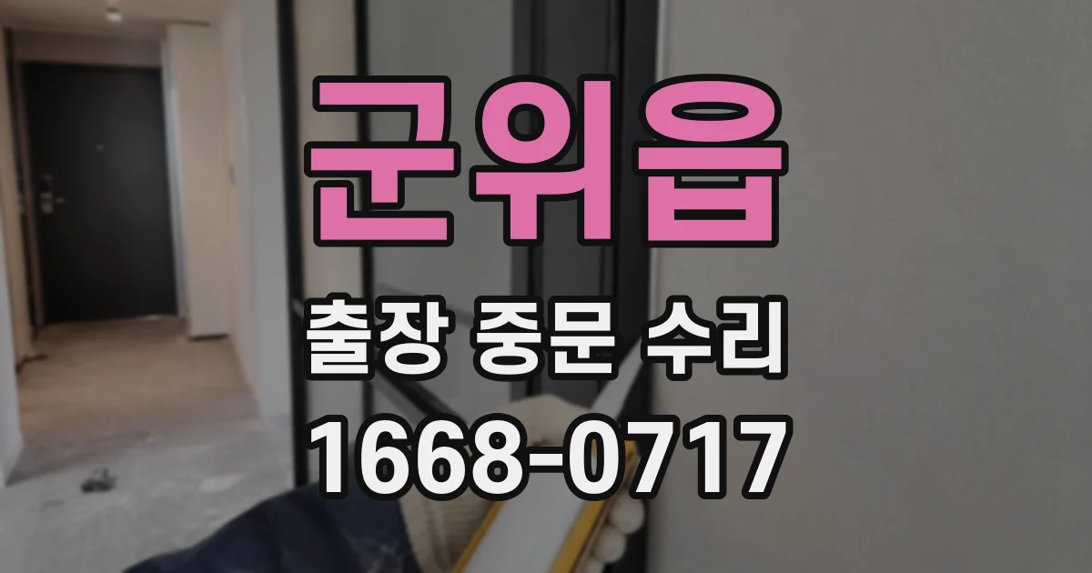 군위읍 출장 중문 수리