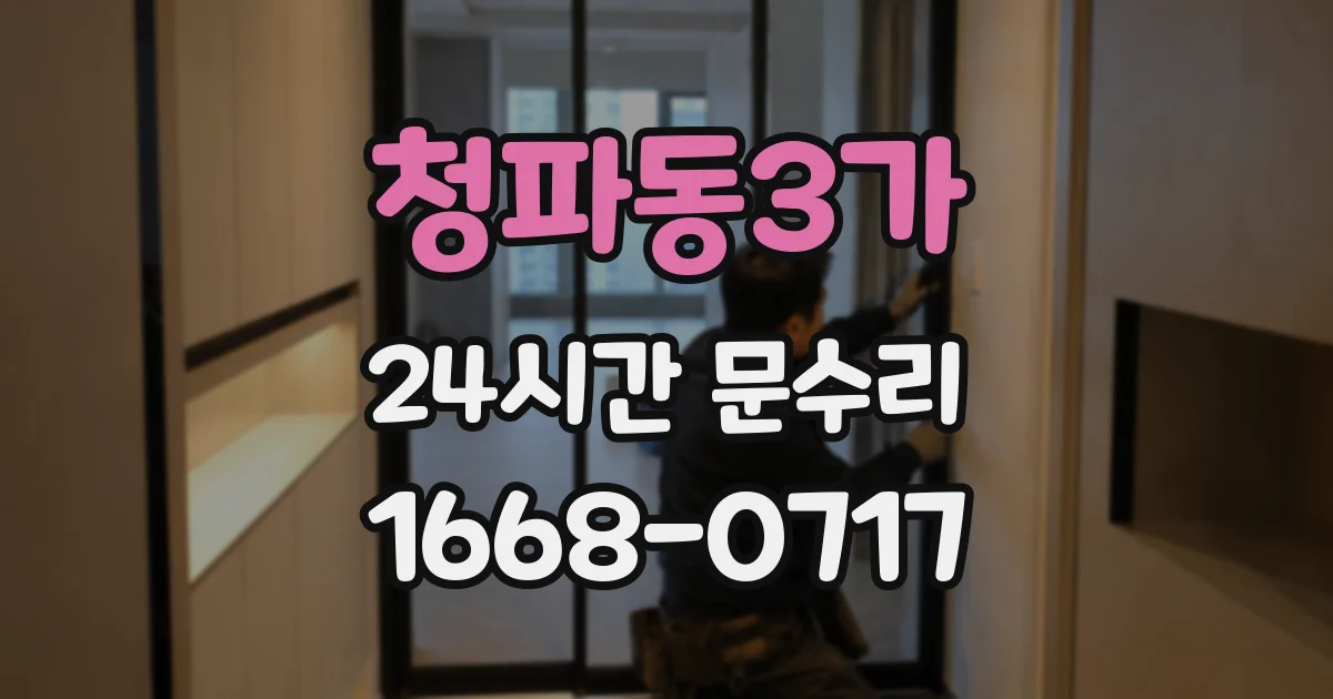 청파동3가 24시간 문수리