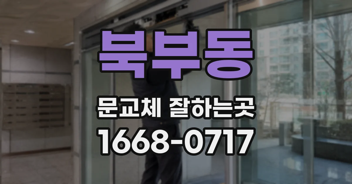 북부동 문교체 잘하는곳
