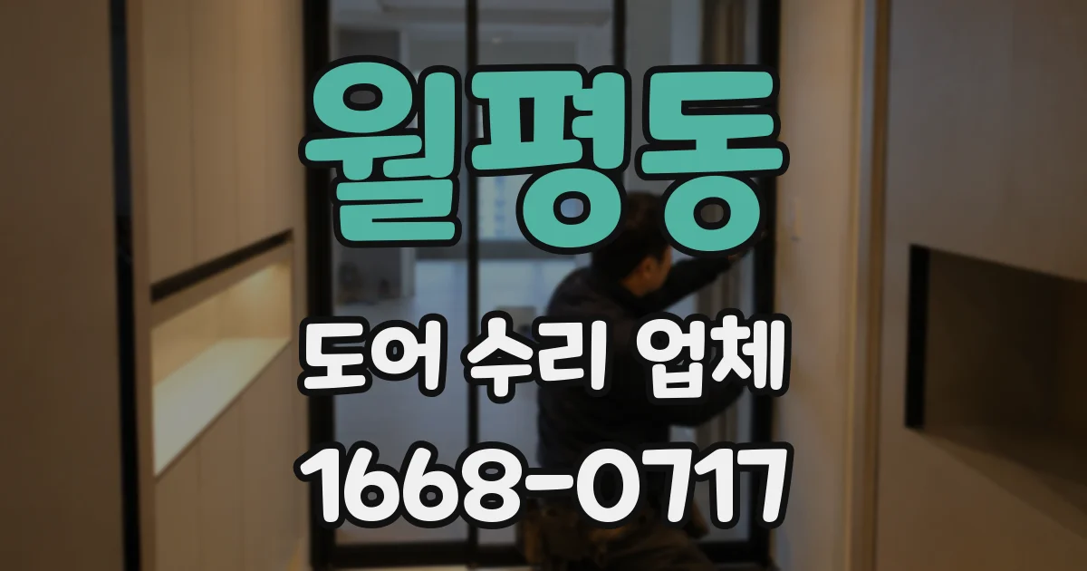 월평동 도어 수리 업체