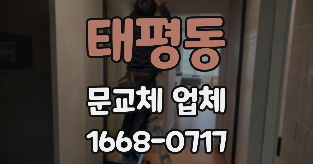 태평동 문교체 업체