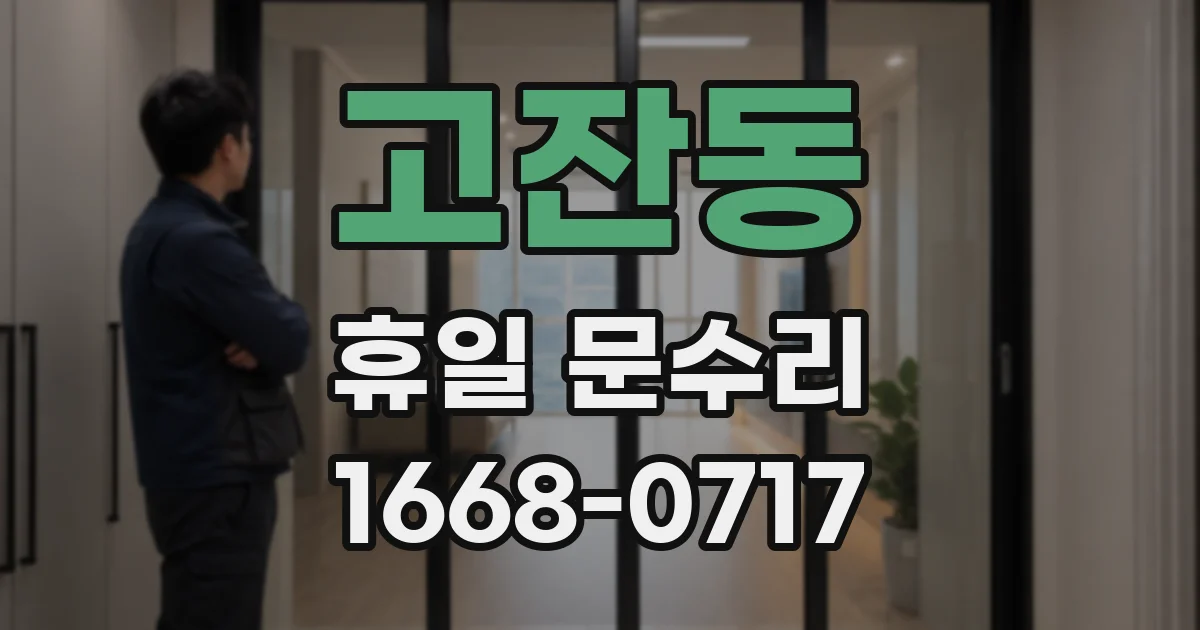 고잔동 휴일 문수리