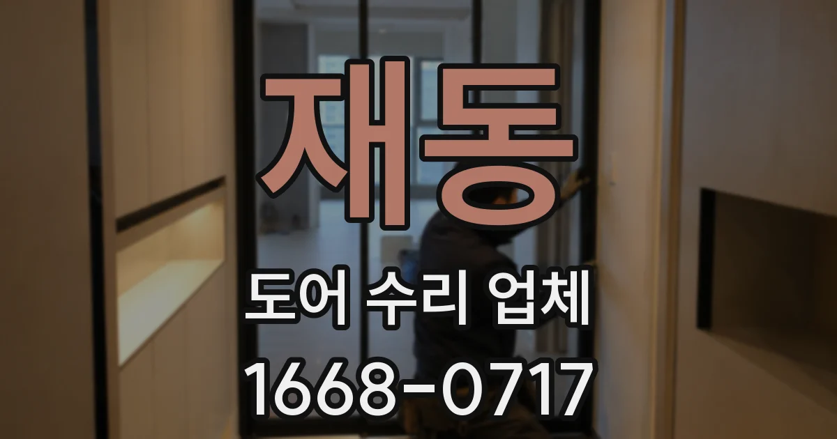 재동 도어 수리 업체