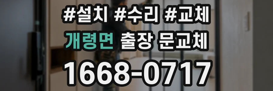 개령면 출장 문교체