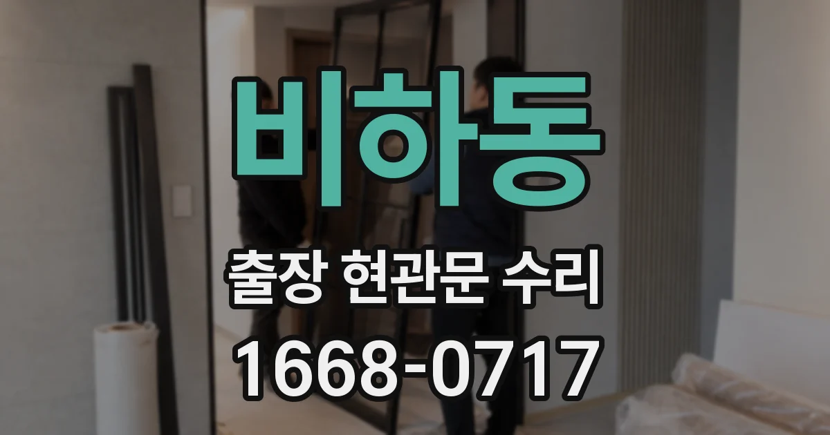 비하동 출장 현관문 수리
