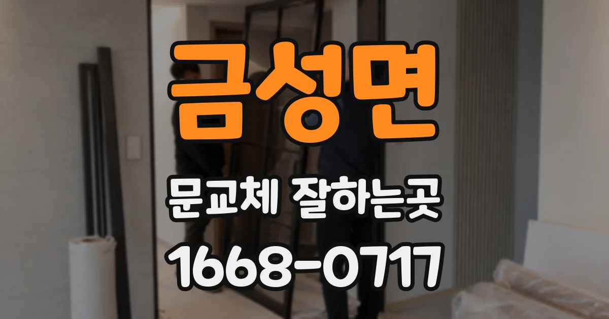 금성면 문교체 잘하는곳