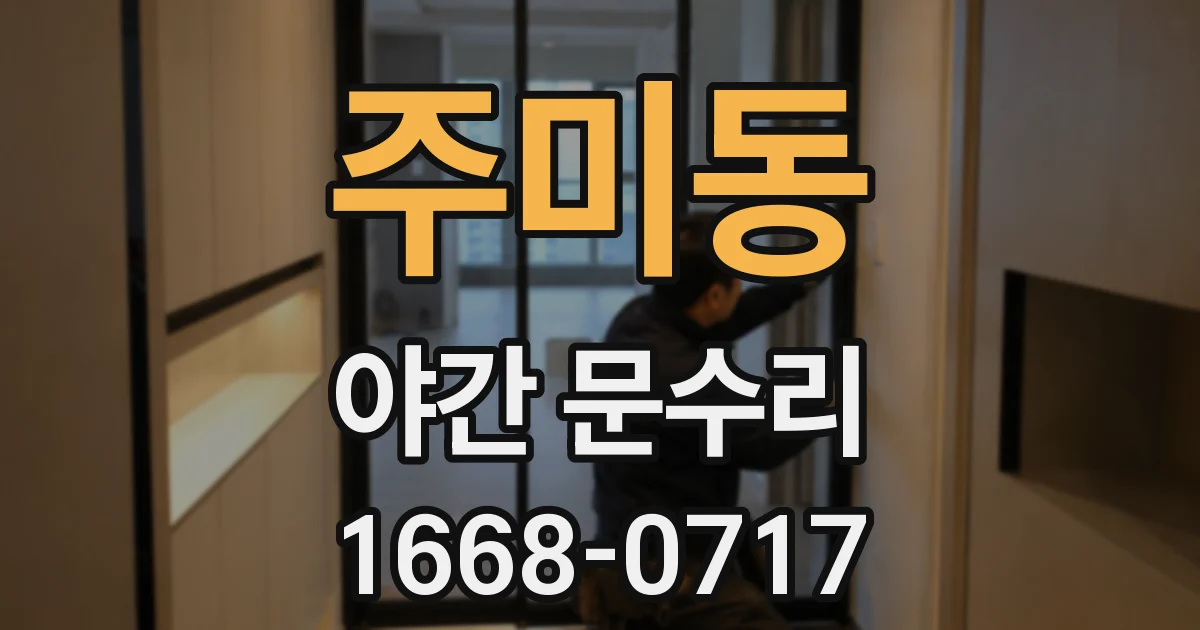 주미동 야간 문수리