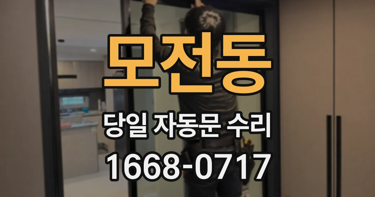 모전동 당일 자동문 수리
