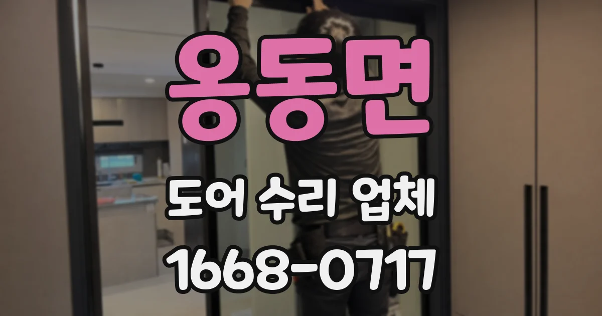 옹동면 도어 수리 업체