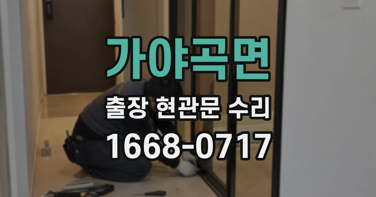 가야곡면 출장 현관문 수리