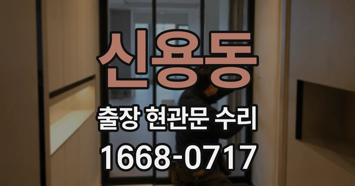 신용동 출장 현관문 수리