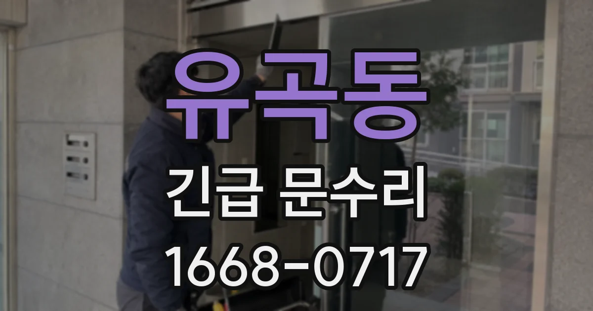 유곡동 긴급 문수리