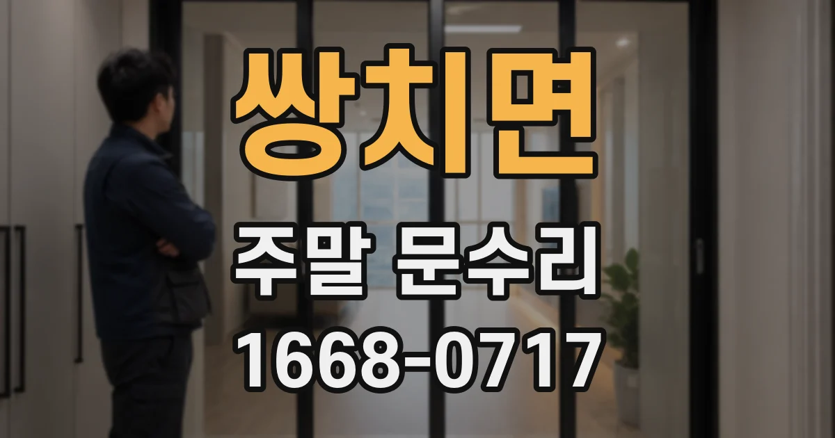 쌍치면 주말 문수리