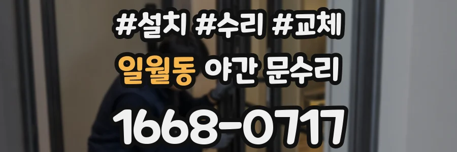 일월동 야간 문수리