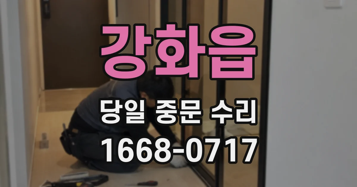 강화읍 당일 중문 수리