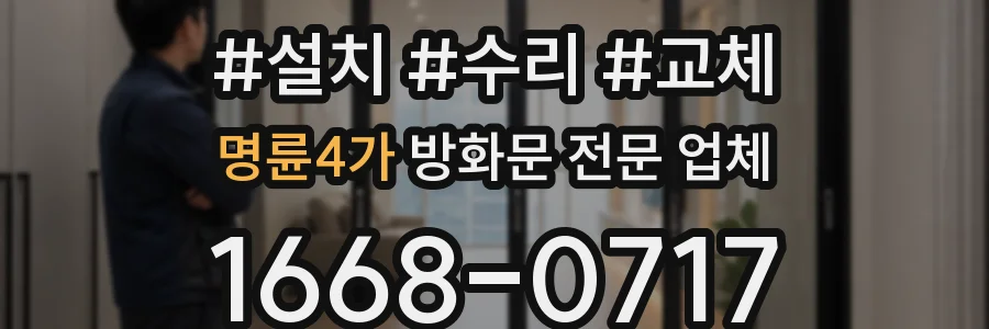 명륜4가 방화문 전문 업체